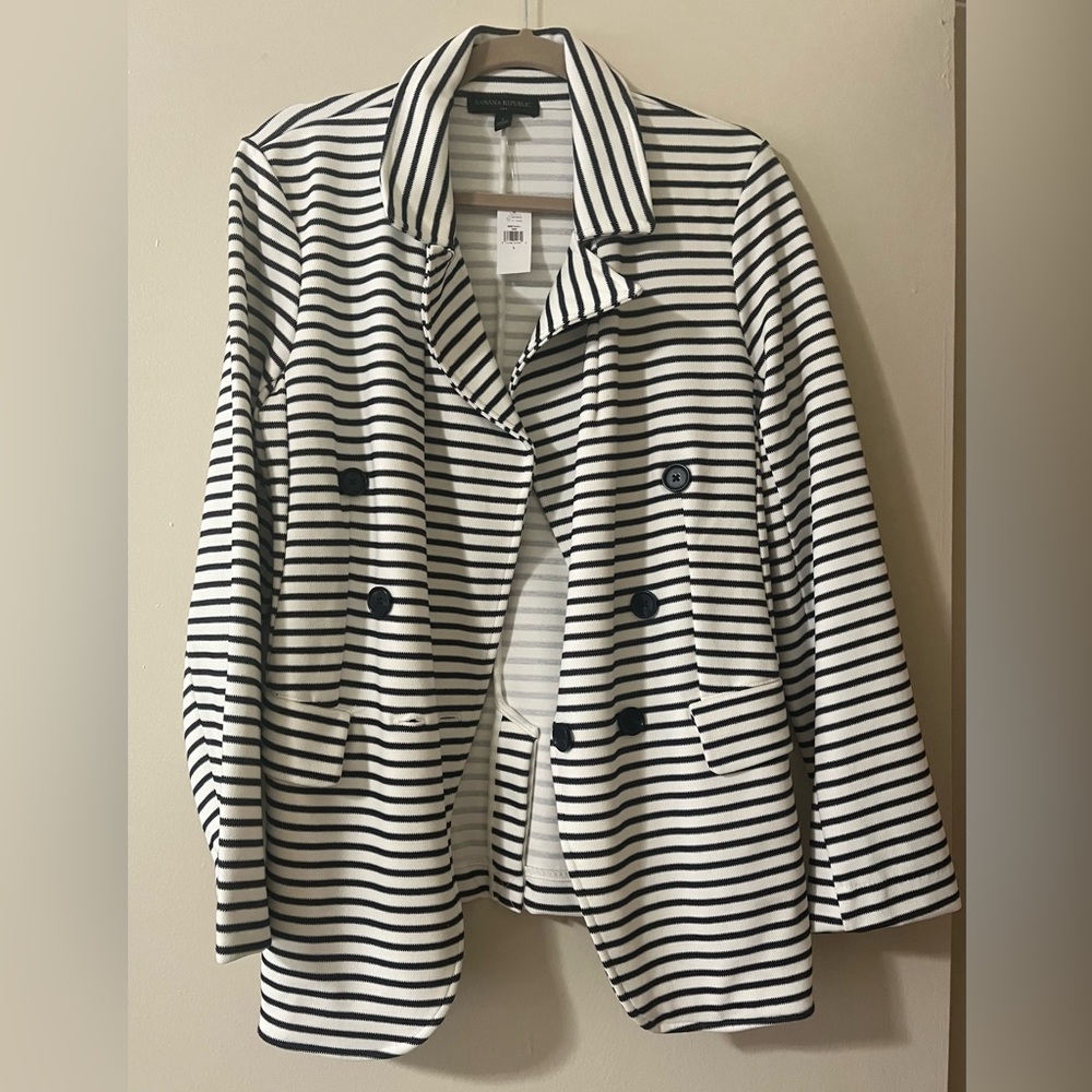Banana Republic Striped Knit Blazer